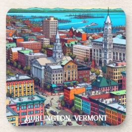 Porta-copo Burlington, Arte de Estilo de Quadrinhos Vermont