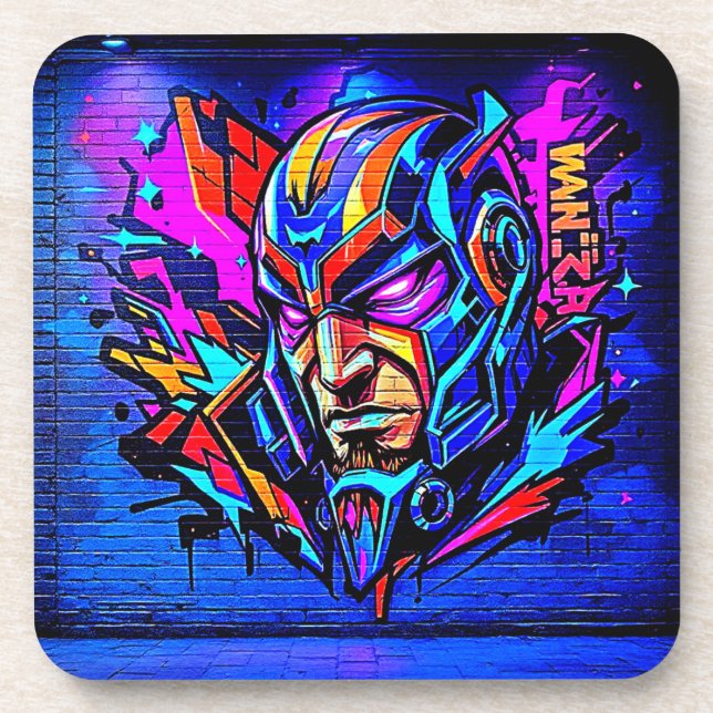 Porta-copo Burst de Grafite Herói (Frente)