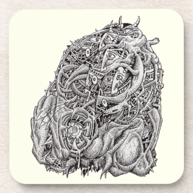 Porta-copo Cabeça cosmográfica, de Brian Benson (Frente)