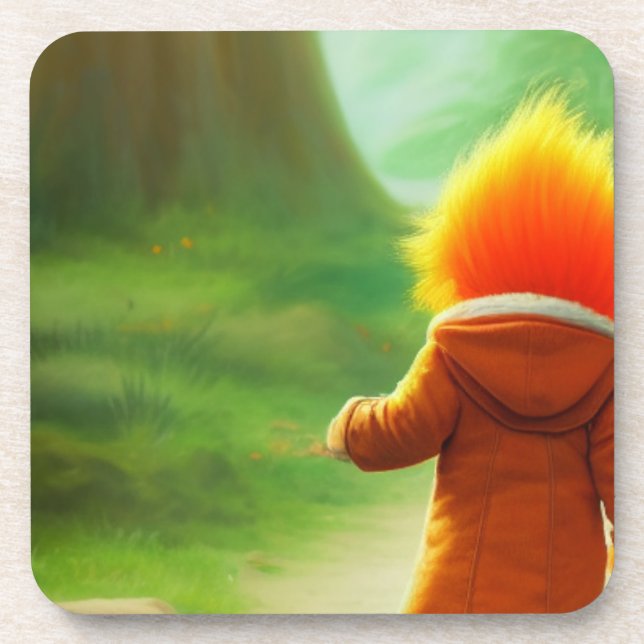 Porta-copo Cabelo Laranja (Frente)