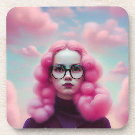 Porta-copo Cabelo Rosa Sério