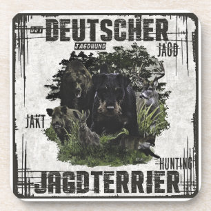 Porta-copo Caça alemã Terrier (Jagdterrier)