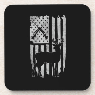 Porta-copo Caça ao Veado com Bandeira Americana Masculino Pat