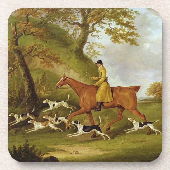 Porta-copo Caçador e cães, 1809 (óleo em canvas) (Frente)
