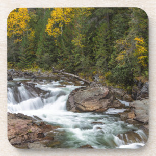 Porta-copo Cachoeira de Yaak no Outono no Kootenai Nacional
