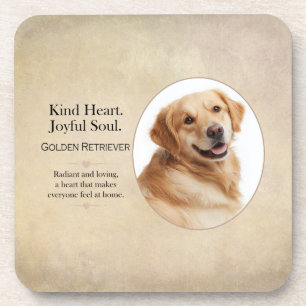 Porta-copo Cachorro de Raça Retriever Dourado Coração Gentil
