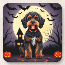 Cachorro Feliz no Tema de Halloween