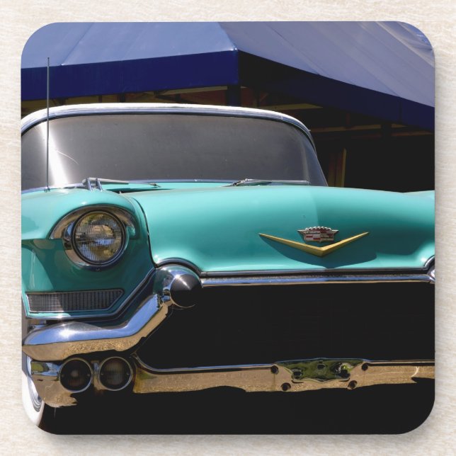 Porta-copo Cadillac Conversível Verde de Elvis Presley em (Frente)