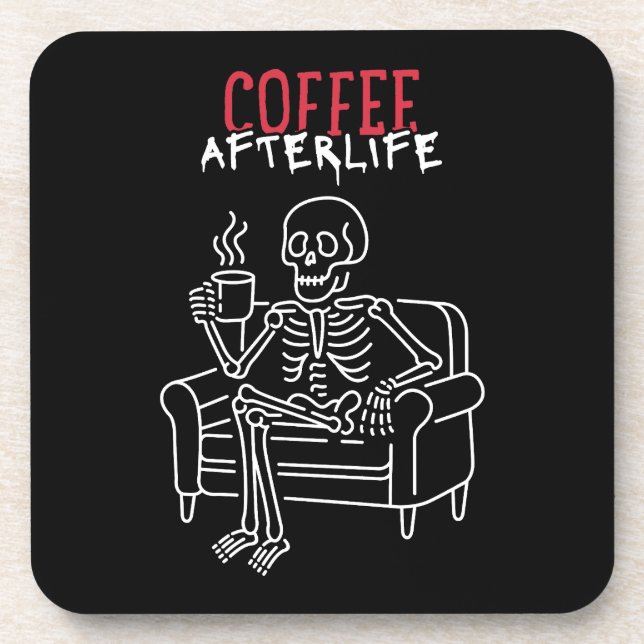 Porta-copo Café Após A Vida - Mug De Esqueleto (Frente)