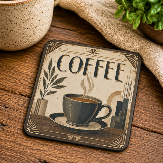 Porta-copo Café Art Déco