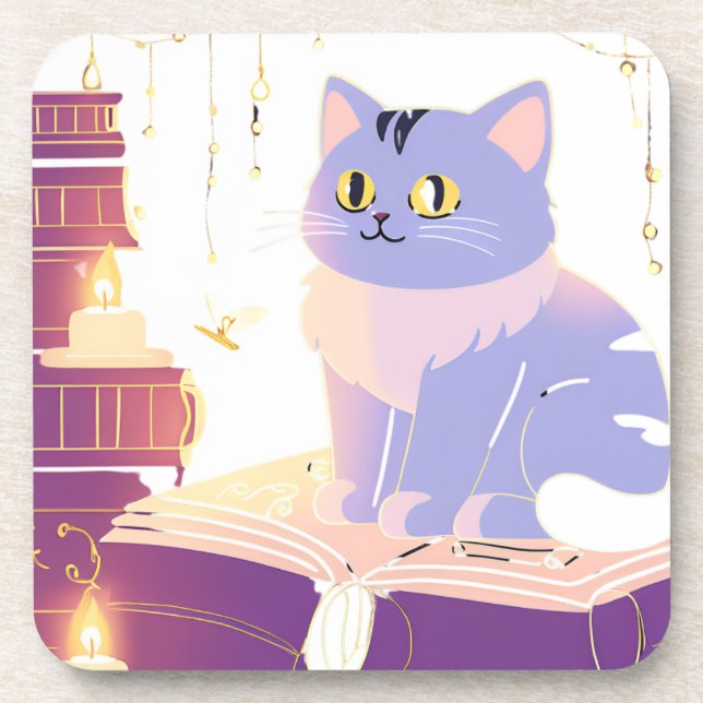 Porta-copo Café da biblioteca (Frente)