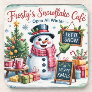 Porta-copo Café da Floco de Neve do Frosty Vintage