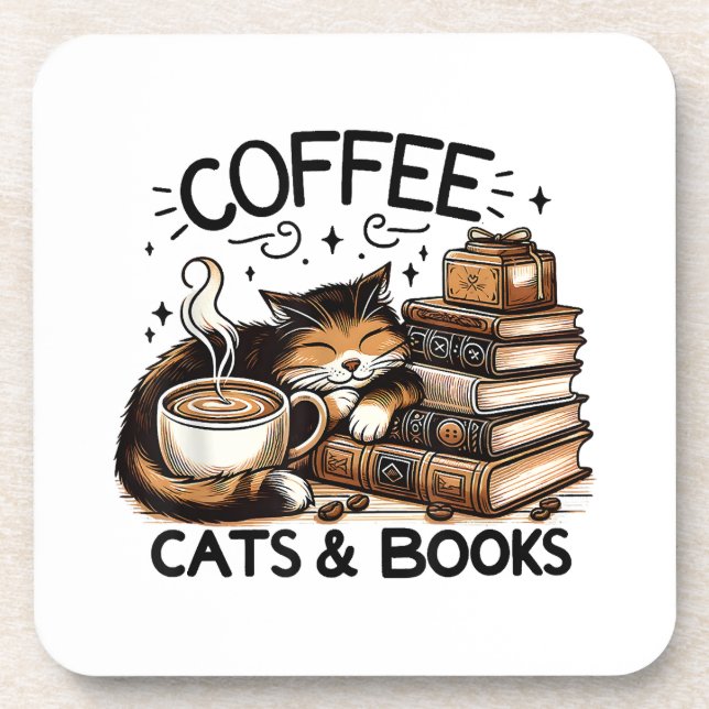 Porta-copo Café Engraçado Livros Sobre Presentes Mulheres Ide (Frente)