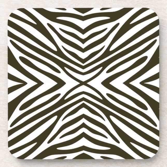 Porta-copo Café Mocha Neutral Zebra (Frente)