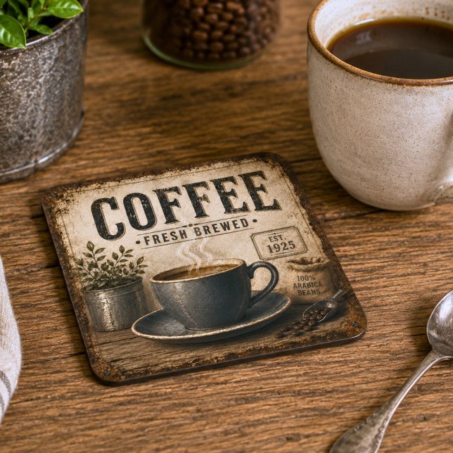 Porta-copo Café Rústico Vintage  (Criador carregado)