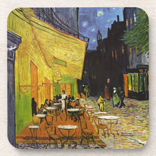 Porta-copo Cafe Terrace na Night Van Gogh (Frente)