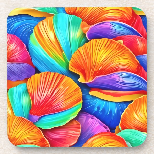 Porta-copo Caleidoscópio de conchas oceânicas (Frente)
