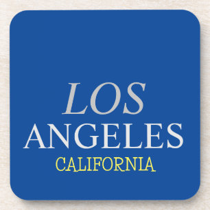 Porta-copo California Los Angeles City USA Retro Vintage Blue