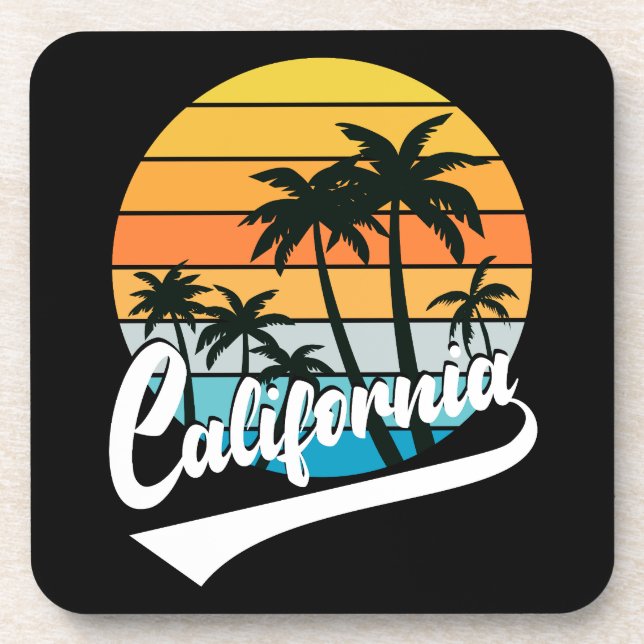 Porta-copo California Retro Sunset Bepra Coaster (Frente)