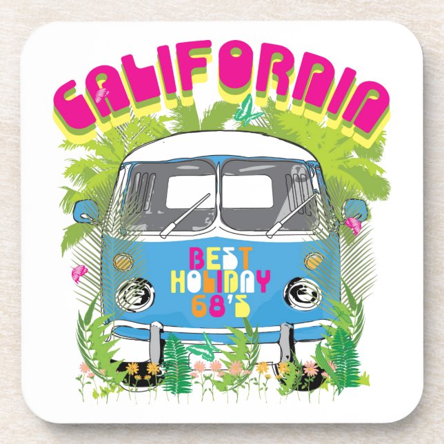 Porta-copo California Surfing Van (Frente)