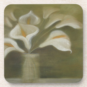 Porta-copo Calla Corta Flores Em Vaso Artístico-Vazio