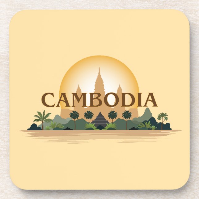 Porta-copo Camboja (Frente)