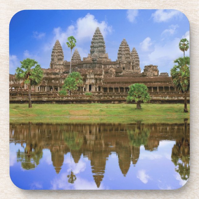 Porta-copo Camboja, Kampuchea, templo Angkor Wat. (Frente)