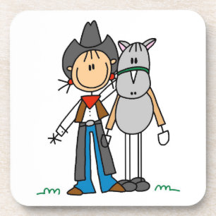 Porta-copo Camisas e Presentes da Cowgirl Com Cavalo