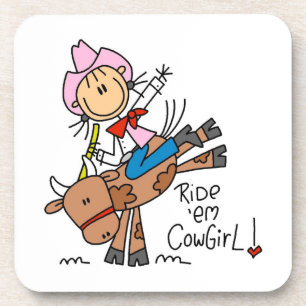 Porta-copo Camisas e Presentes Ride Em Cowgirl