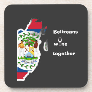 Porta-copo Camiseta Belizeans Wine Together