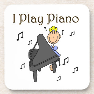 Porta-copo Camisetas e Presentes Eu To Co Piano