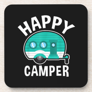 Porta-copo Camping Feliz Caravana de Carro de Camping Férias