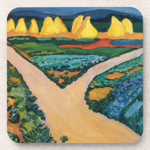Porta-copo Campos Vegetais por August Macke, Vintage Fine Art