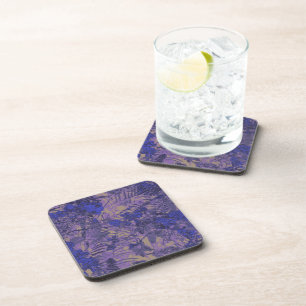 Porta-copo Camuflagem contra a flor azul