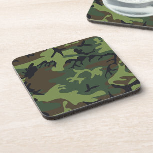 Porta-copo Camuflagem Militar Floresta Verde