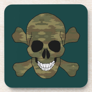 Porta-copo Camuflagem Portas copos Crânio E Crossbones
