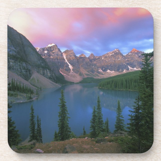 Porta-copo Canadá, Alberta, Lago Moraine ao Amanhecer, Banff (Frente)