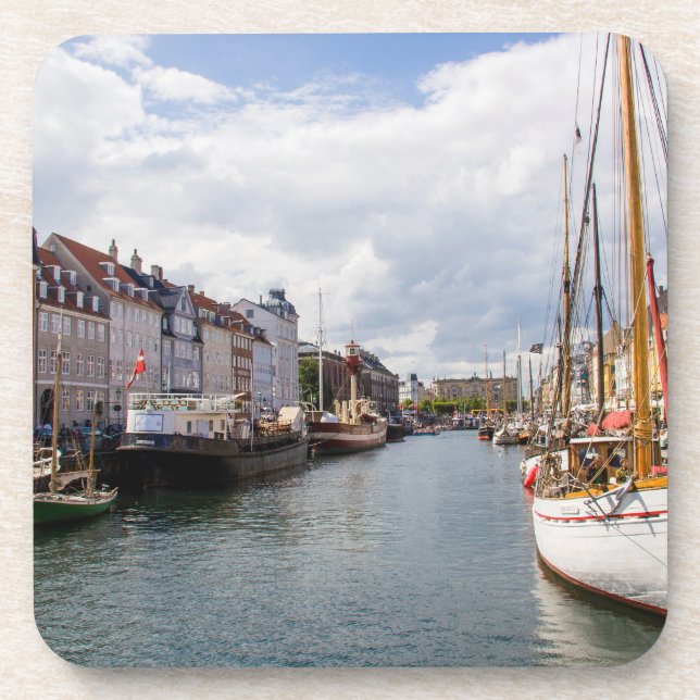 Porta-copo Canal com Barcos | Copenhague (Frente)