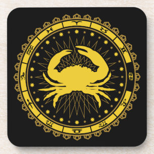 Porta-copo Cancer - Símbolo Zodiac - Símbolo - Horoscópio