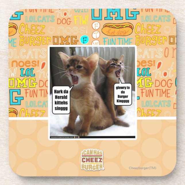 Porta-copo Canções de natal de Kitteh (Frente)