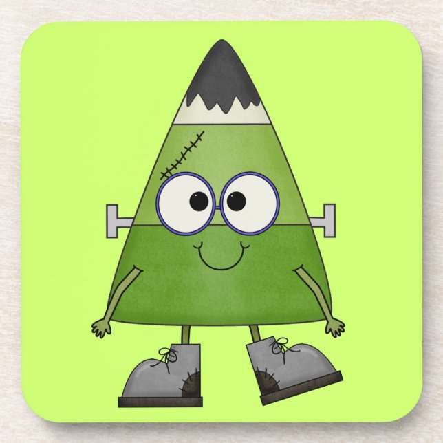 Porta-copo Candy Corn Frankenstein Halloween (Frente)