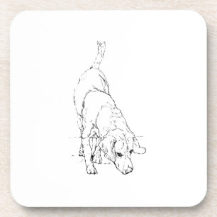 Porta-copo Caneca Beagle – Cachorro Tinta Desenhada à Mão