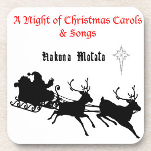 Porta-copo Cante ao Longo do Natal – Canções & Alegria Festiv