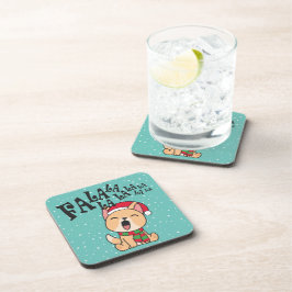 Porta-copo Canto De Natal Fa La La La La La La La | PORTA COP