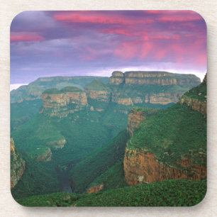 Porta-copo Canyon do rio Blyde ao pôr do sol, África do Sul
