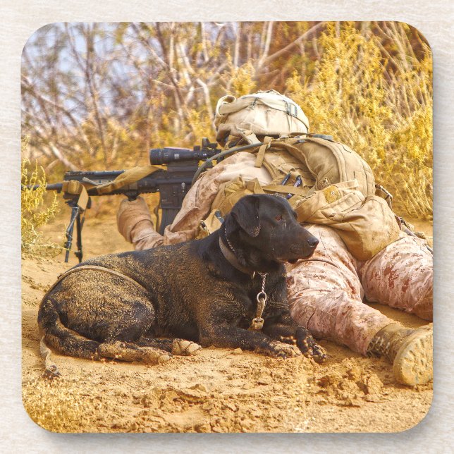 PORTA-COPO CÃO DE TRABALHO MILITAR DOS EUA (Frente)