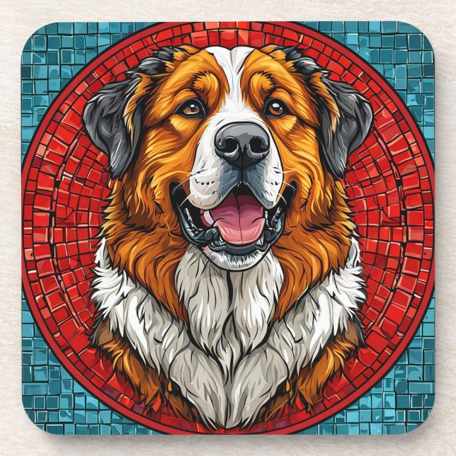 Porta-copo Cão São Bernardo (Frente)