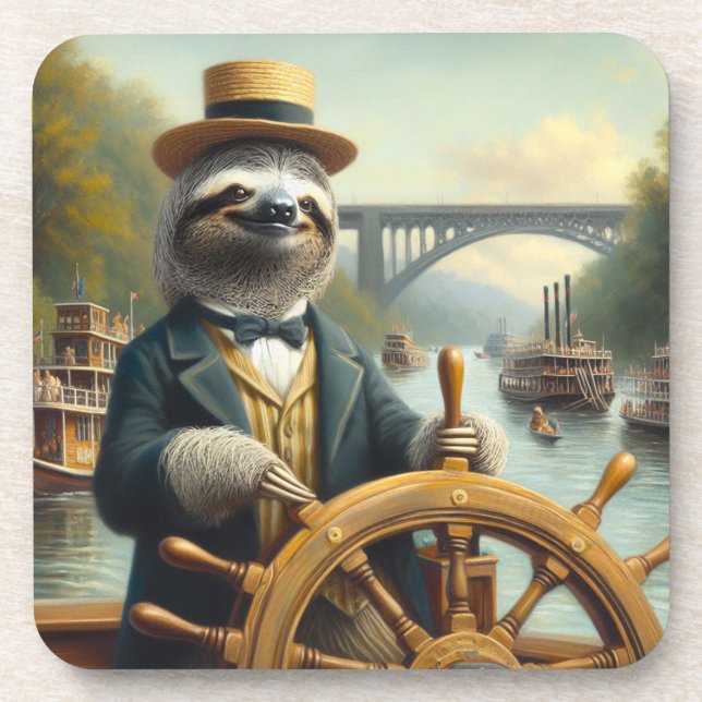 Porta-copo Capitão do Riverboat Sloth (Frente)