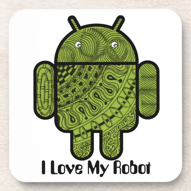 Porta-copo Caractere de porta Pancho para o robô Android™ (Frente)