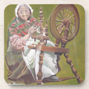 Porta-copo Caranguejo De Mulher Irlandesa Idoso Numa Roda De 